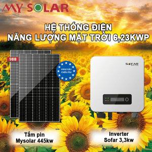 Hệ thống điện năng lượng mặt trời 6,23kwp