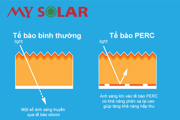 Công nghệ Perc giúp thu được nhiều ánh sáng hơn